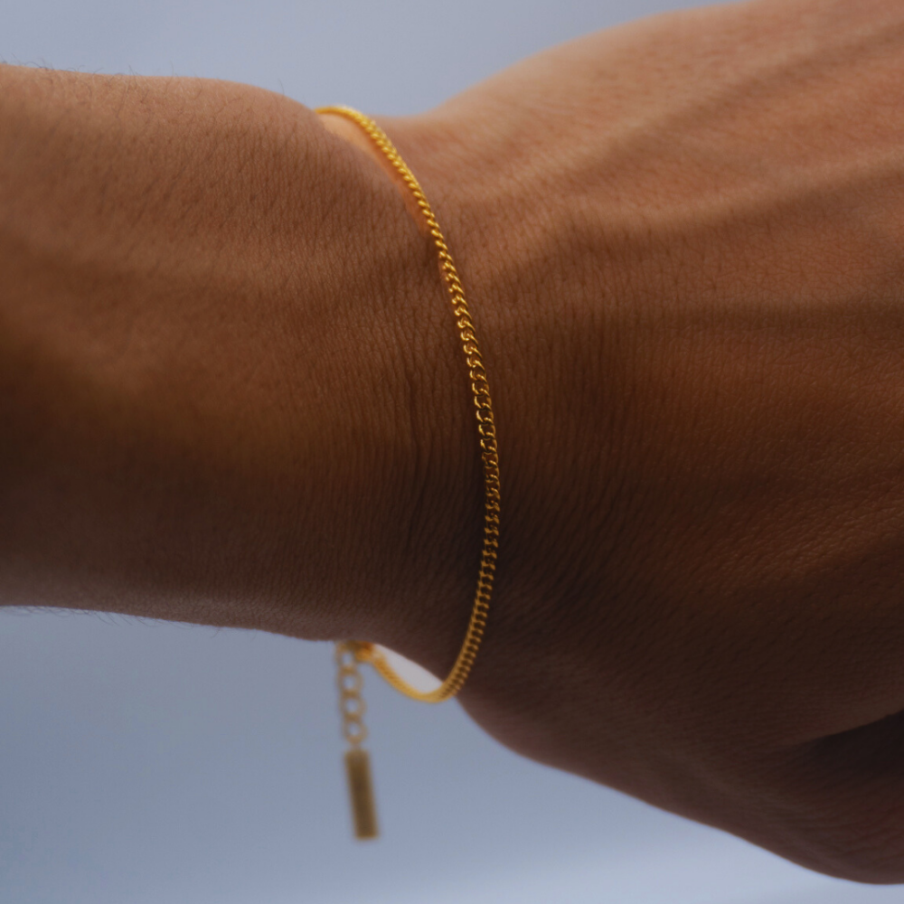 Céleste Gold Plated Tennis Bracelet