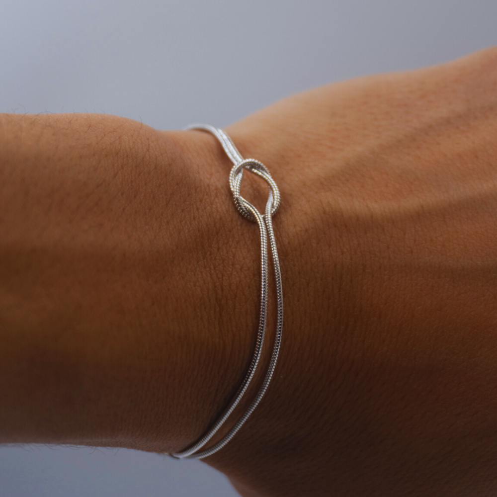 Céleste Silver Plated Infinity Bracelet