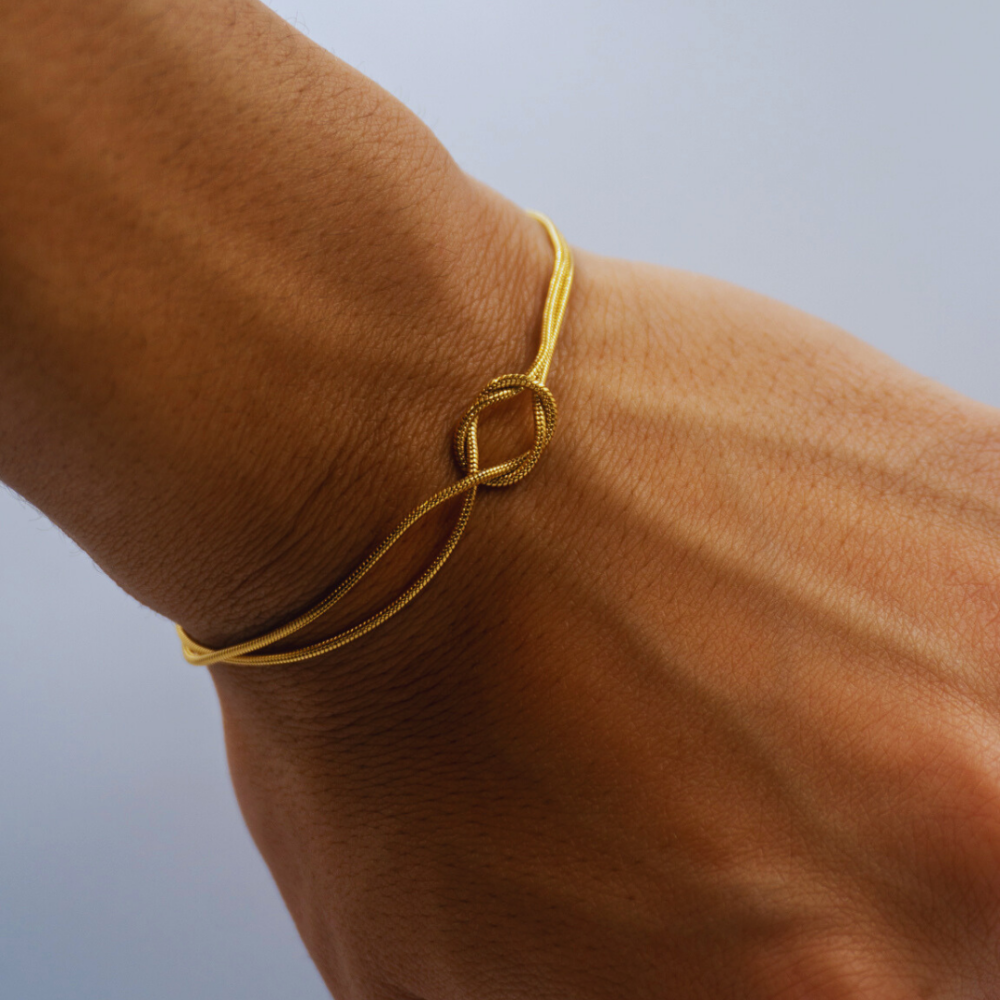 Céleste Gold Plated Infinity Bracelet
